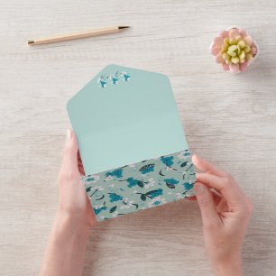 Speelse Koala Patroon Leuke Dier en Natuur Kunst All In One Uitnodiging