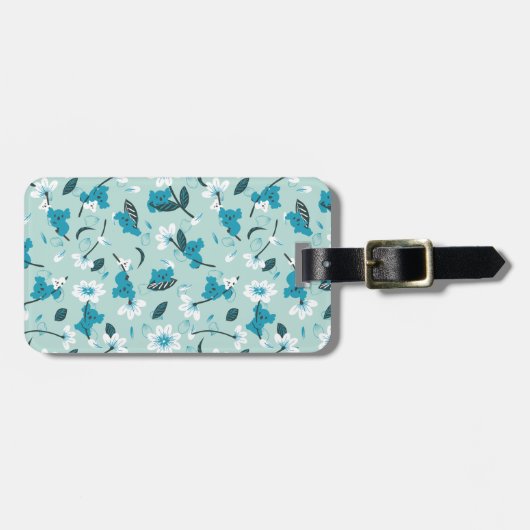 Speelse Koala Patroon Leuke Dier en Natuur Kunst Bagagelabel (Voorkant horizontaal)