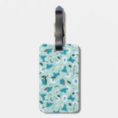 Speelse Koala Patroon Leuke Dier en Natuur Kunst Bagagelabel (Achterkant verticaal)