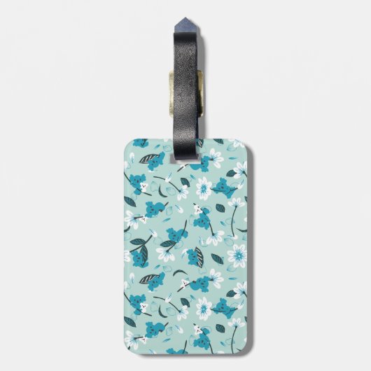 Speelse Koala Patroon Leuke Dier en Natuur Kunst Bagagelabel (Achterkant verticaal)