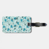 Speelse Koala Patroon Leuke Dier en Natuur Kunst Bagagelabel (Achterkant horizontaal)