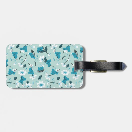 Speelse Koala Patroon Leuke Dier en Natuur Kunst Bagagelabel (Achterkant horizontaal)