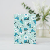 Speelse Koala Patroon Leuke Dier en Natuur Kunst Briefkaart (Staand voorkant)