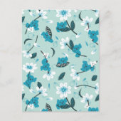 Speelse Koala Patroon Leuke Dier en Natuur Kunst Briefkaart (Voorkant)