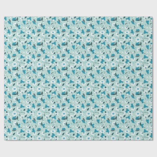 Speelse Koala Patroon Leuke Dier en Natuur Kunst Cadeaupapier (Vlak)