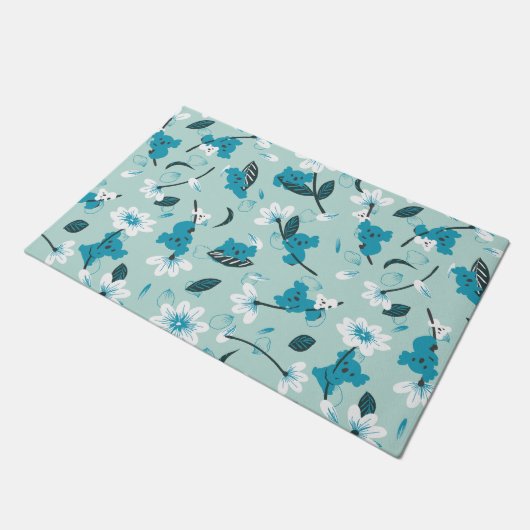 Speelse Koala Patroon Leuke Dier en Natuur Kunst Deurmat (Schuin)