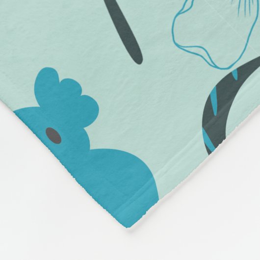 Speelse Koala Patroon Leuke Dier en Natuur Kunst Fleece Deken (Hoek)