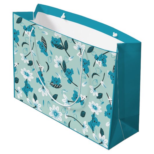 Speelse Koala Patroon Leuke Dier en Natuur Kunst Groot Cadeauzakje (Achterkant Gekanteld)