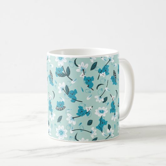 Speelse Koala Patroon Leuke Dier en Natuur Kunst Koffiemok (Voorkant rechts)