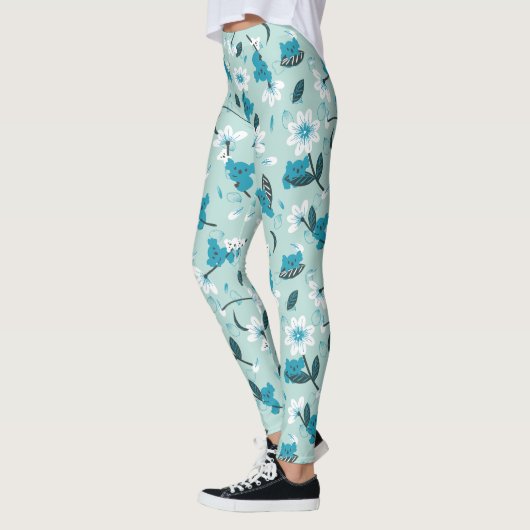 Speelse Koala Patroon Leuke Dier en Natuur Kunst Leggings (Links)