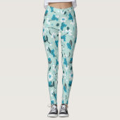 Speelse Koala Patroon Leuke Dier en Natuur Kunst Leggings (Voorkant)