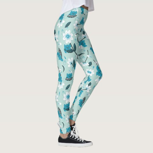 Speelse Koala Patroon Leuke Dier en Natuur Kunst Leggings (Rechts)