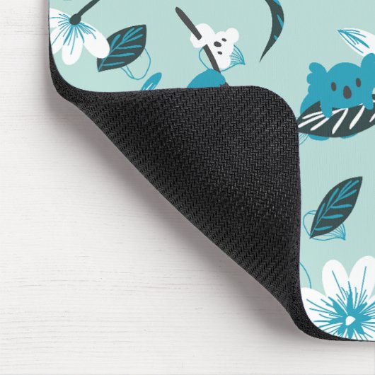 Speelse Koala Patroon Leuke Dier en Natuur Kunst Muismat (Hoek)