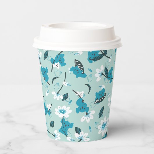 Speelse Koala Patroon Leuke Dier en Natuur Kunst Papieren Bekers (Achterkant)