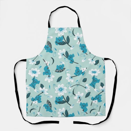 Speelse Koala Patroon Leuke Dier en Natuur Kunst Schort (Voorkant)