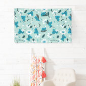 Speelse Koala Patroon Leuke Dier en Natuur Kunst Spandoek (Insitu)