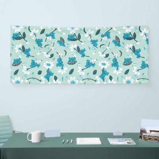 Speelse Koala Patroon Leuke Dier en Natuur Kunst Spandoek (Beurs)