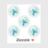 Speelse Koala Patroon Leuke Dier en Natuur Kunst Sticker (Vel)