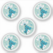 Speelse Koala Patroon Leuke Dier en Natuur Kunst Sticker (Voorkant)