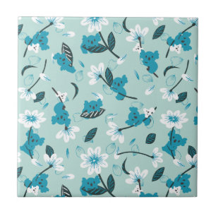 Speelse Koala Patroon Leuke Dier en Natuur Kunst Tegeltje