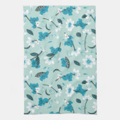 Speelse Koala Patroon Leuke Dier en Natuur Kunst Theedoek (Verticaal)