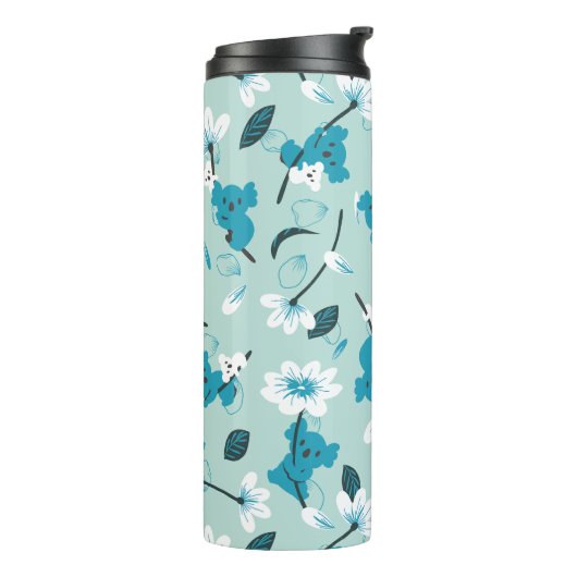 Speelse Koala Patroon Leuke Dier en Natuur Kunst Thermosbeker (Gedraaid links)