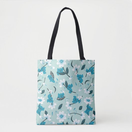 Speelse Koala Patroon Leuke Dier en Natuur Kunst Tote Bag (Voorkant)