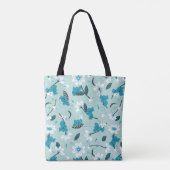 Speelse Koala Patroon Leuke Dier en Natuur Kunst Tote Bag (Achterkant)