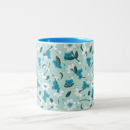 Speelse Koala Patroon Leuke Dier en Natuur Kunst Tweekleurige Koffiemok (Center)