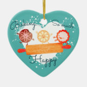 Speelse koekjes rollende pin kerst ornament (Voorkant)