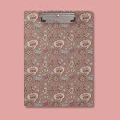 Speelse koffie nu Mocha patroon Klembord