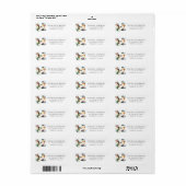 Speelse Kolibrie Voeder Retouradres Label (Full Sheet)