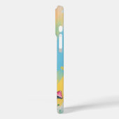 Speelse konijn op paddestoel kleurrijke dierlijke Case-Mate iPhone case (Achterkant / Links)