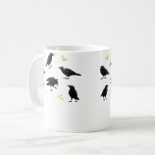 Speelse Kraaien Koffiemok (Voorkant links)