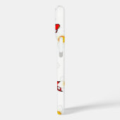 Speelse krabbelpatroon telefoon iPhone / iPad hoes (Achterkant / Links)