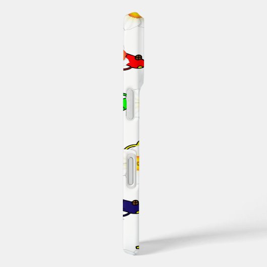 Speelse krabbelpatroon telefoon iPhone / iPad hoes (Achterkant / Rechts)