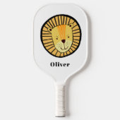 Speelse Leeuwen Kinderen Scandi stijl Pickleball Paddle (Voorkant)