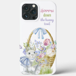 Speelse lente Pasen-mand Konijn Pastel Bloemen Case-Mate iPhone Case