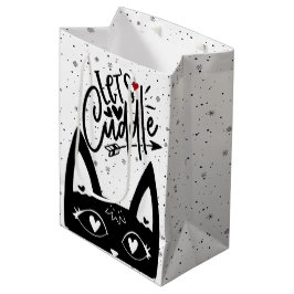 Speelse Let's Cuddle Scandinavian Black Cat Medium Cadeauzakje