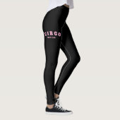 Speelse Letter Print Zodiac Vrouwen Hoge Taille Leggings (Rechts)