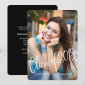 Speelse Leuke Klasse van 2015 Afstuderen Uitnodige Kaart (Voorkant / Achterkant)