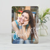 Speelse Leuke Klasse van 2015 Afstuderen Uitnodige Kaart (Staand voorkant)