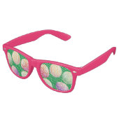 Speelse Leuke Roze Lijst Kostuum Retro Zonnebril (Gekanteld)