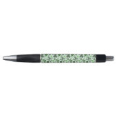 Speelse Lichtgroene Klaverhartjes Patroon Keltisch Pen (Voorkant)