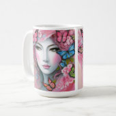 Speelse lieveheersbeestje koffie Mok (Voorkant links)