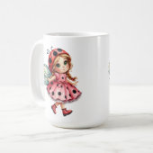 Speelse lieveheersbeestje koffie Mok (Voorkant links)