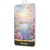 Speelse luchtverfrisser met rustige bloemen (Links)