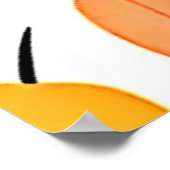 Speelse luiaard die aan een boom hangt poster (Hoek)