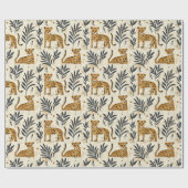 Speelse Luipaard Jungle Patroon Cadeaupapier (Vlak)