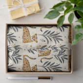 Speelse Luipaard Jungle Patroon Tissuepapier (Geschenk)